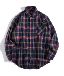 Vintage-like check flannel shirt/ヴィンテージライク レギュラーカラー フランネル シャツ