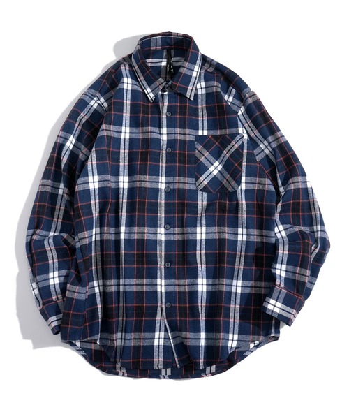 セール】Vintage-like check flannel shirt/ヴィンテージライク