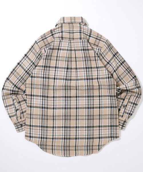 Starting Over(スターティングオーバー)の「Vintage-like check flannel shirt/ヴィンテージライク レギュラーカラー フランネル シャツ(シャツ/ブラウス・メンズ・ブラック/ベージュ/ネイビー/ホワイト/ブラウン/レッド/オレンジ・M/L/XL)」の14枚目の写真