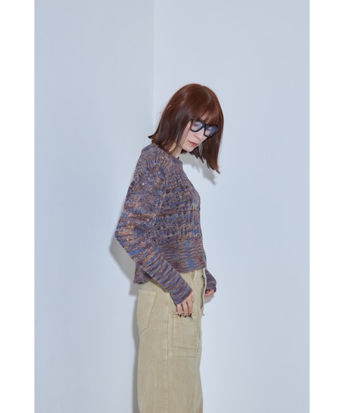 leimn(レイムン)の「グラデーションニットショートカーディガン(ニット/セーター・レディース・ブルー系その他/ブラウン系その他・FREE)」の8枚目の写真