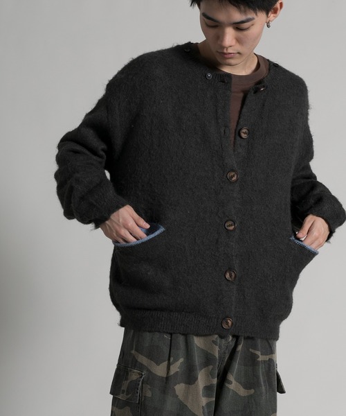 aimoha neo 2-way Shaggy Knit Cardigan (AW) — двухсторонний объемный кардиган