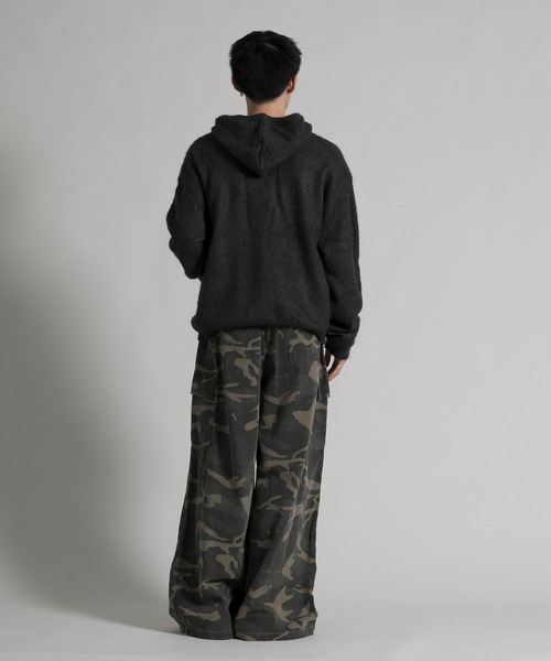aimoha(アイモハ)の「【aimoha neo】2 way Shaggy Knit Cardigan (AW)(カーディガン/ボレロ・メンズ・ダークグレー/ブラウン・FREE)」の5枚目の写真