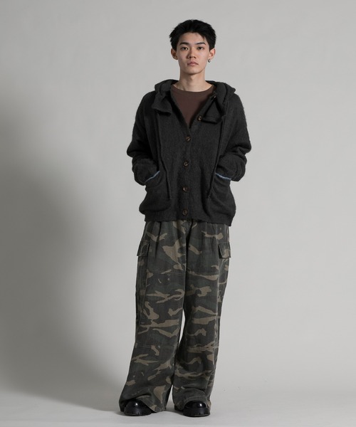 aimoha(アイモハ)の「【aimoha neo】2 way Shaggy Knit Cardigan (AW)(カーディガン/ボレロ・メンズ・ダークグレー/ブラウン・FREE)」の22枚目の写真