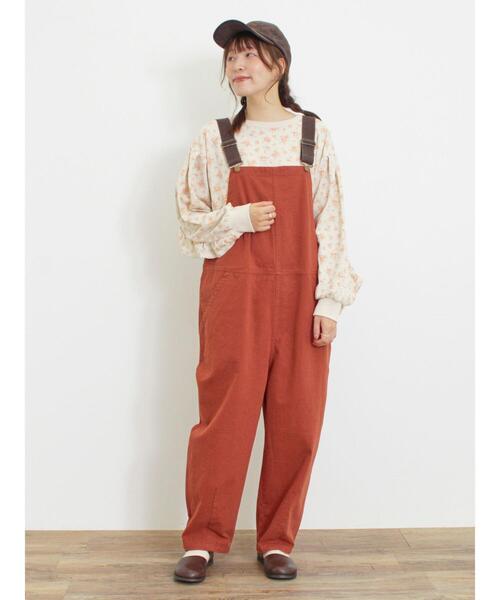 Samansa Mos2（サマンサ モスモス）の「ワッフルフリルメロー花柄カットソー（Tシャツ/カットソー・レディース・ネイビー/カーキ/キナリ/グレー・F）」の11枚目の写真