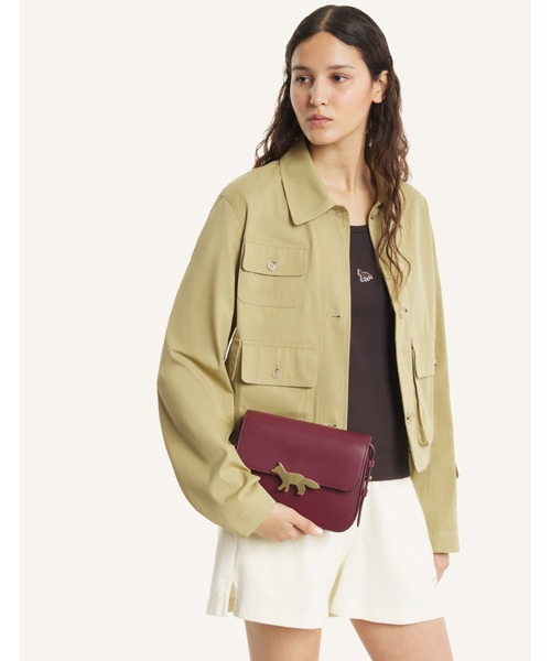 Maison Kitsune(メゾンキツネ)の「EDIE BAG(ショルダーバッグ・レディース・バーガンディー/ブラック/ブラウン/ブルー系その他/ネイビー/ダークグリーン・U)」の21枚目の写真