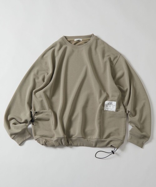 FREAK'S STORE(フリークスストア)の「限定展開 Drymix(R)/ドライミックス リラックスフィット サイドポケット ロングスリーブTシャツ(Tシャツ/カットソー・メンズ・ブラック/ベージュ/ネイビー/グレー・SMALL/MEDIUM/LARGE)」の3枚目の写真