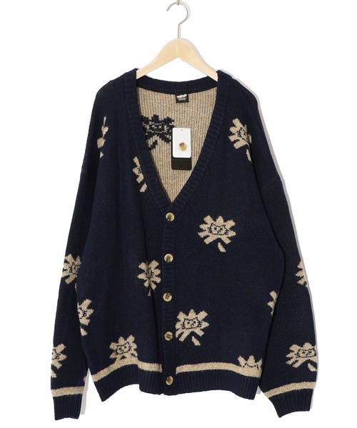 ScoLar Parity（スカラーパリティ）の「343129：パリティのネコ おはニャジャガードニットカーディガン（カーディガン/ボレロ・メンズ・ブラック/サックスブルー/ネイビー・M）」の14枚目の写真