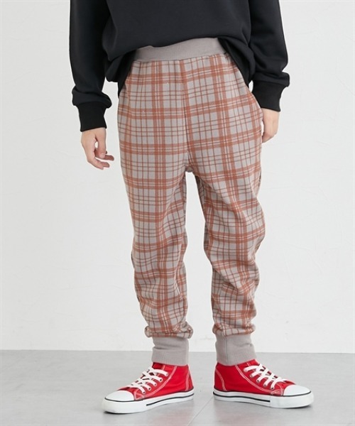 QUNTSTYLE（キュントスタイル）の「サルエルジョガーパンツ（その他パンツ・キッズ・ブラック系1/アイボリー系1/カーキ/ブルーグリーン/チャコール/ブラック系2/ネイビー/ブラック系4/グレー系/パープル系/ブラック系3/ベージュ系・100/110/120/130/140/150/160/170）」の8枚目の写真