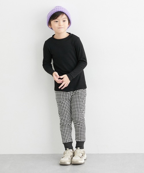 QUNTSTYLE（キュントスタイル）の「サルエルジョガーパンツ（その他パンツ・キッズ・ブラック系1/アイボリー系1/カーキ/ブルーグリーン/チャコール/ブラック系2/ネイビー/ブラック系4/グレー系/パープル系/ブラック系3/ベージュ系・100/110/120/130/140/150/160/170）」の22枚目の写真