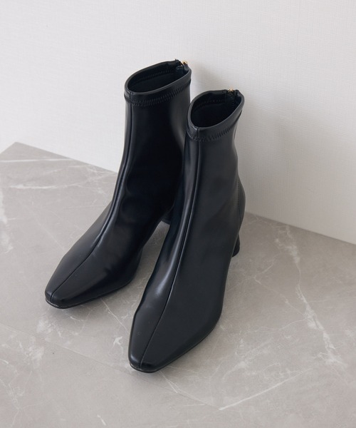 Paradise Picnic（パラダイスピクニック）の「JETEE   circleヒールショートブーツ（ブーツ・レディース・ブラック・LARGE/MEDIUM）」の14枚目の写真