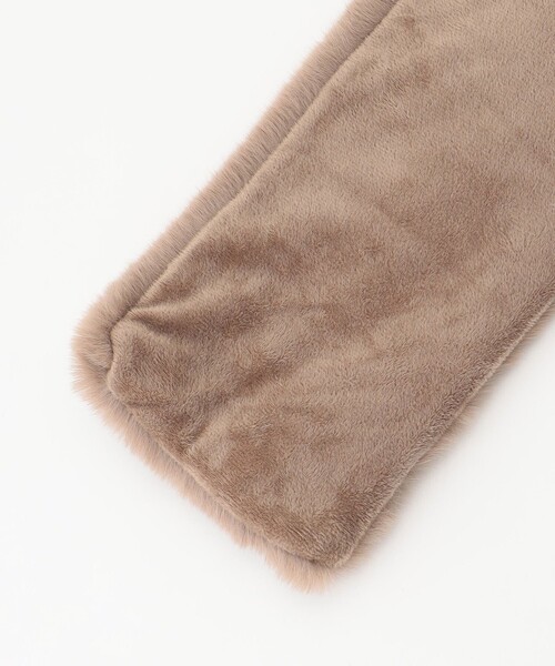 ANY（エニィ）の「ファーティペット（マフラー・レディース・黄土色系/ライトグレー系/ブラック系・F）」の5枚目の写真