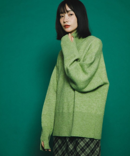 KBF（ケイビーエフ）の「リバーシブルタートルニット（ニット/セーター・レディース・グリーン系その他/ブルー系その他/ブラウン系その他・ONE）」の16枚目の写真