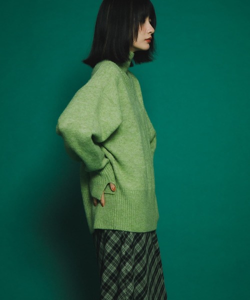 KBF（ケイビーエフ）の「リバーシブルタートルニット（ニット/セーター・レディース・グリーン系その他/ブルー系その他/ブラウン系その他・ONE）」の18枚目の写真