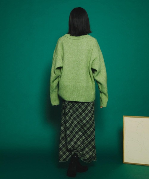 KBF（ケイビーエフ）の「リバーシブルタートルニット（ニット/セーター・レディース・グリーン系その他/ブルー系その他/ブラウン系その他・ONE）」の21枚目の写真