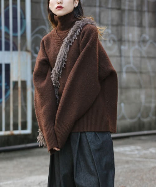 セール】リバーシブルタートルニット（ニット/セーター）｜KBF