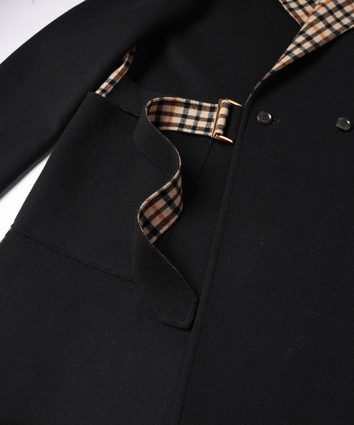 CULLNI for DAKS LONDON Wool Tie Locken Long Coat（チェスターコート