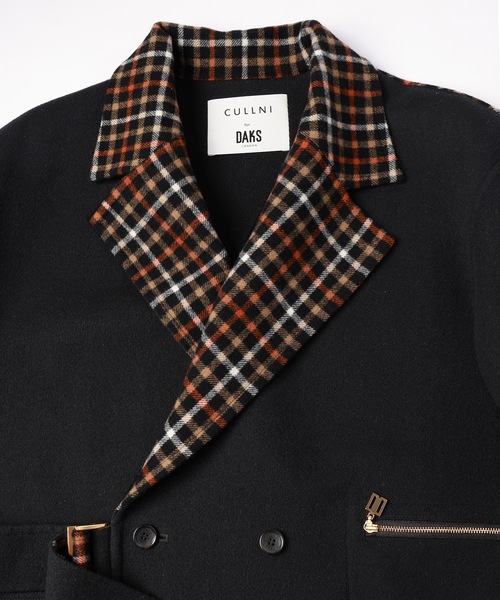 CULLNI for DAKS LONDON Wool Tie Locken Long Coat（チェスターコート