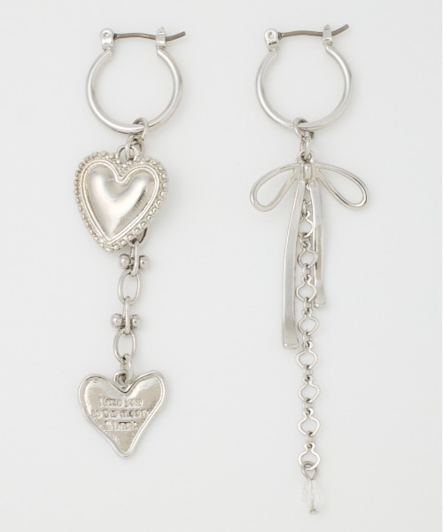 SLY（スライ）の「MANY MOTIF P/EARRING メニー モチーフ ピアス（ピアス（両耳用）・レディース・シルバー/ゴールド・FREE）」の2枚目の写真