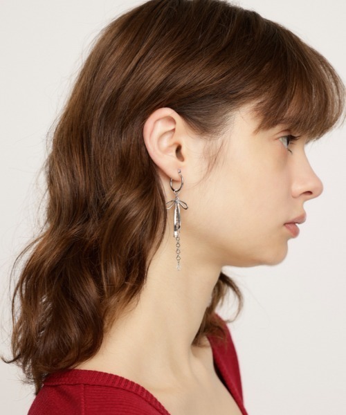 SLY（スライ）の「MANY MOTIF P/EARRING メニー モチーフ ピアス（ピアス（両耳用）・レディース・シルバー/ゴールド・FREE）」の8枚目の写真