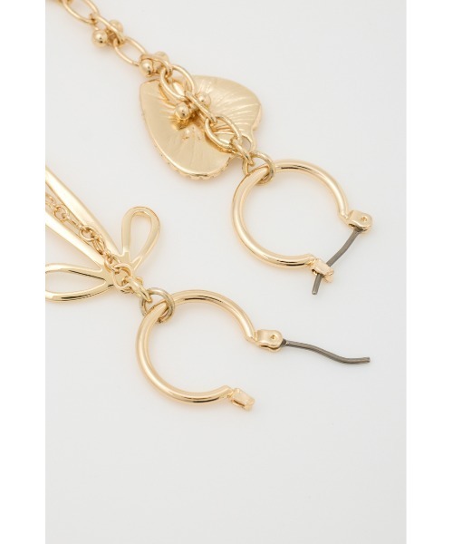 SLY（スライ）の「MANY MOTIF P/EARRING メニー モチーフ ピアス（ピアス（両耳用）・レディース・シルバー/ゴールド・FREE）」の12枚目の写真