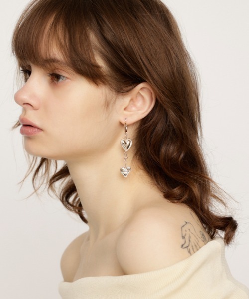 SLY（スライ）の「MANY MOTIF P/EARRING メニー モチーフ ピアス（ピアス（両耳用）・レディース・シルバー/ゴールド・FREE）」の13枚目の写真