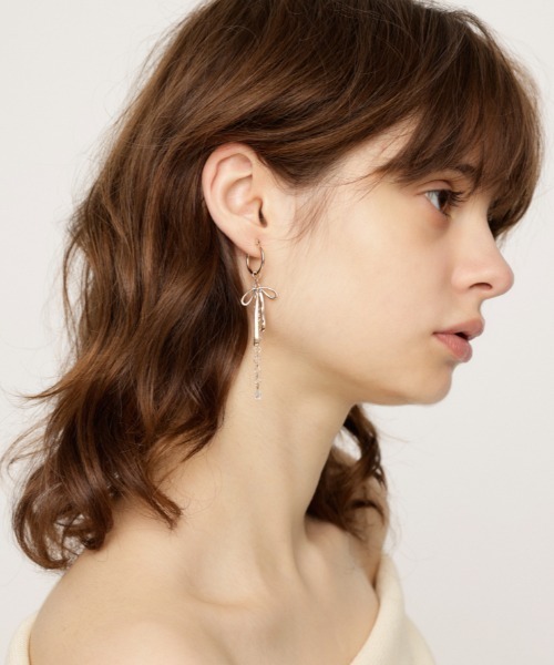 SLY（スライ）の「MANY MOTIF P/EARRING メニー モチーフ ピアス（ピアス（両耳用）・レディース・シルバー/ゴールド・FREE）」の14枚目の写真