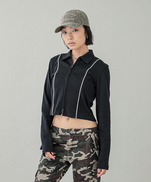 X-girl（エックスガール）の「FADED COLLEGE LOGO 6PANEL CAP（キャップ・レディース・ブラウン/ブラック・ONE SIZE）」の20枚目の写真