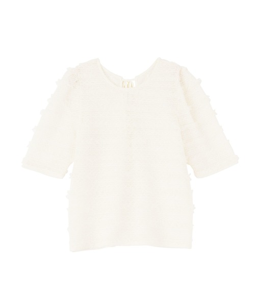 RANAN(ラナン)の「【セットアップ対応】フリルレースパフスリーブトップス(Tシャツ/カットソー・レディース・オフホワイト/ブラック・M/L/LL)」の11枚目の写真