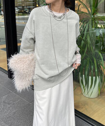 DouDou | ピグメントダメージスウェット(Tシャツ/カットソー)