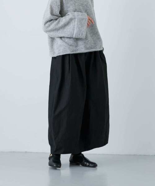 かぐれ（カグレ）の「コットンバックサテンコクーンスカート（スカート・レディース・ブラック/アイボリー・FREE）」の11枚目の写真