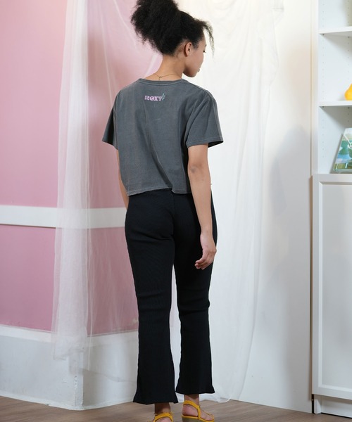 ROXY(ロキシー)の「ROXY/ロキシー ショート丈Tシャツ RST251651M(Tシャツ/カットソー・レディース・ブラック×ピンク/ブラック×ブルー/ブラック×グリーン・M)」の18枚目の写真