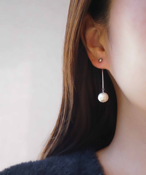 CERCA(チェルカ)の「saran jewelry/2way パール デザイン ピアス(ピアス(両耳用)・レディース・ゴールド/シルバー・FREE)」の2枚目の写真
