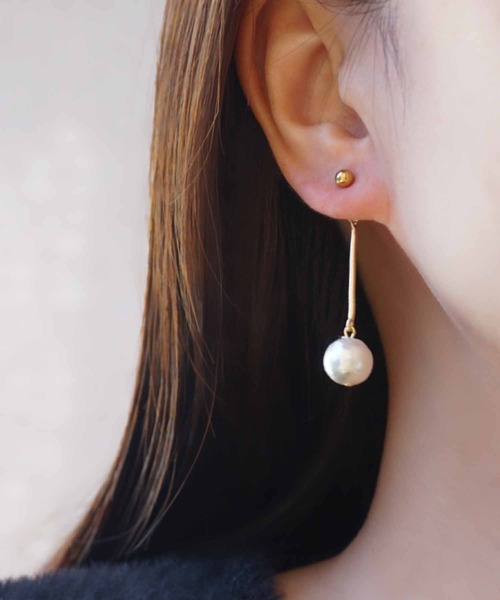 CERCA(チェルカ)の「saran jewelry/2way パール デザイン ピアス(ピアス(両耳用)・レディース・ゴールド/シルバー・FREE)」の1枚目の写真