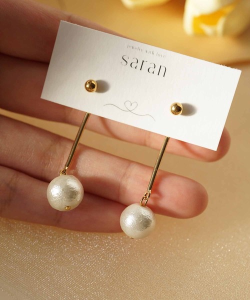 CERCA(チェルカ)の「saran jewelry/2way パール デザイン ピアス(ピアス(両耳用)・レディース・ゴールド/シルバー・FREE)」の4枚目の写真