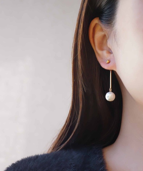 CERCA(チェルカ)の「saran jewelry/2way パール デザイン ピアス(ピアス(両耳用)・レディース・ゴールド/シルバー・FREE)」の6枚目の写真