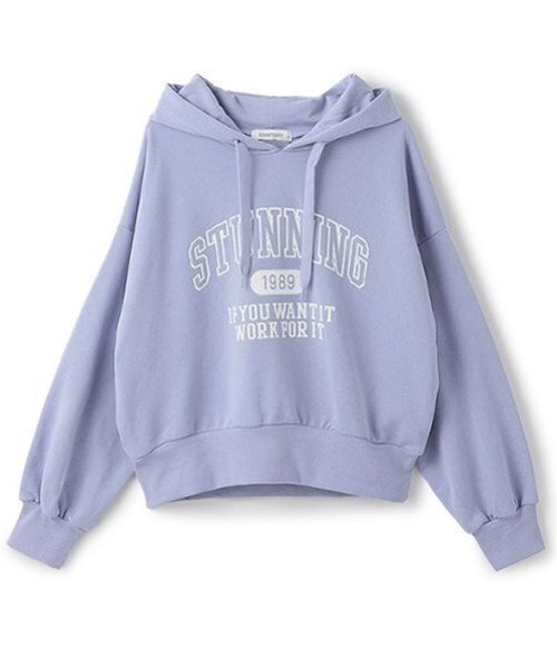 LOVETOXIC（ラブトキシック）の「【GOODPRICE】カレッジコンパクトプルパーカ（パーカー・キッズ・アイボリー/サックスブルー/チャコール/イエロー・M:150cm/L:160cm/S:140cm）」の5枚目の写真