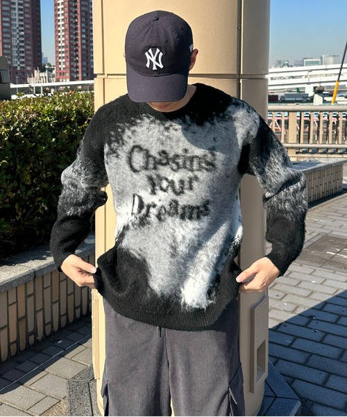 sedacle(セダクル)の「ジャガードシャギーニット(ニット/セーター・メンズ・ボルドー/オレンジ/ブラック・LARGE/MEDIUM/SMALL)」の11枚目の写真