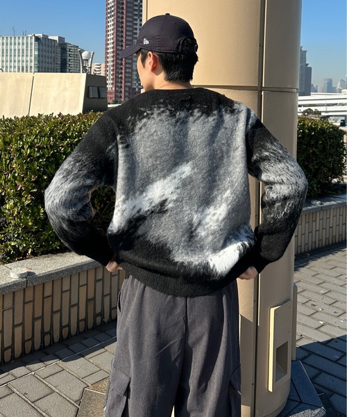 sedacle(セダクル)の「ジャガードシャギーニット(ニット/セーター・メンズ・ボルドー/オレンジ/ブラック・LARGE/MEDIUM/SMALL)」の12枚目の写真