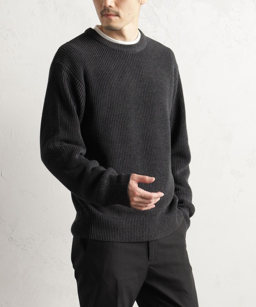 FOUND GOOD(ファウンドグッド)の「アゼニットプルオーバー(ニット/セーター・メンズ・グレー系/グレー系1/ブルー系/ネイビー・M/XL/L)」の2枚目の写真