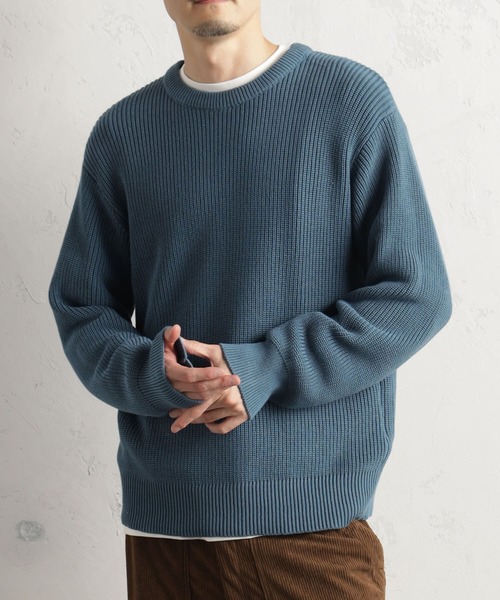 FOUND GOOD(ファウンドグッド)の「アゼニットプルオーバー(ニット/セーター・メンズ・グレー系/グレー系1/ブルー系/ネイビー・M/XL/L)」の4枚目の写真