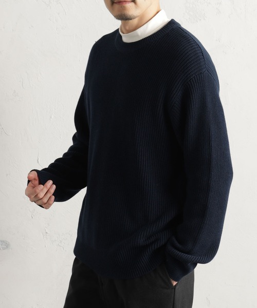 FOUND GOOD(ファウンドグッド)の「アゼニットプルオーバー(ニット/セーター・メンズ・グレー系/グレー系1/ブルー系/ネイビー・M/XL/L)」の3枚目の写真