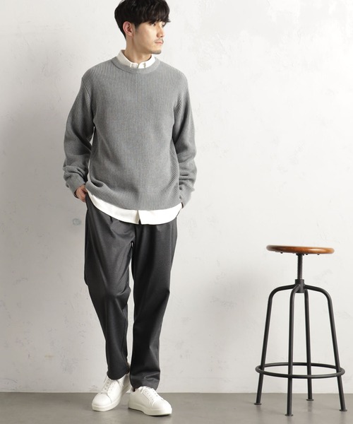 FOUND GOOD(ファウンドグッド)の「アゼニットプルオーバー(ニット/セーター・メンズ・グレー系/グレー系1/ブルー系/ネイビー・M/XL/L)」の14枚目の写真