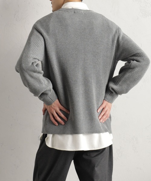 FOUND GOOD(ファウンドグッド)の「アゼニットプルオーバー(ニット/セーター・メンズ・グレー系/グレー系1/ブルー系/ネイビー・M/XL/L)」の12枚目の写真