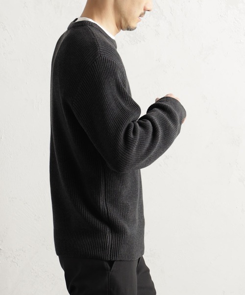 FOUND GOOD(ファウンドグッド)の「アゼニットプルオーバー(ニット/セーター・メンズ・グレー系/グレー系1/ブルー系/ネイビー・M/XL/L)」の10枚目の写真