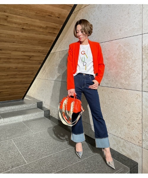 RIPANI(リパーニ)の「【RIPANI/リパーニ】バイカラーショルダーベルト付横長ミニボストンバッグ(ボストンバッグ・レディース・レッド系その他/ブルー系その他/ホワイト/イエロー/ブラック・FREE)」の10枚目の写真