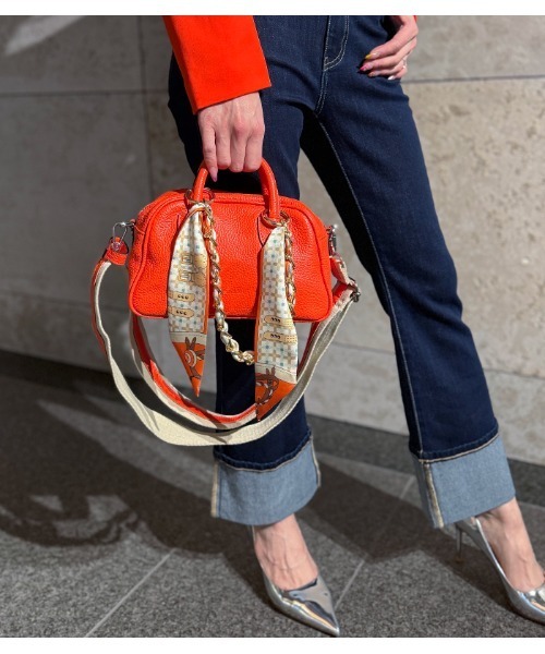 RIPANI(リパーニ)の「【RIPANI/リパーニ】バイカラーショルダーベルト付横長ミニボストンバッグ(ボストンバッグ・レディース・レッド系その他/ブルー系その他/ホワイト/イエロー/ブラック・FREE)」の22枚目の写真