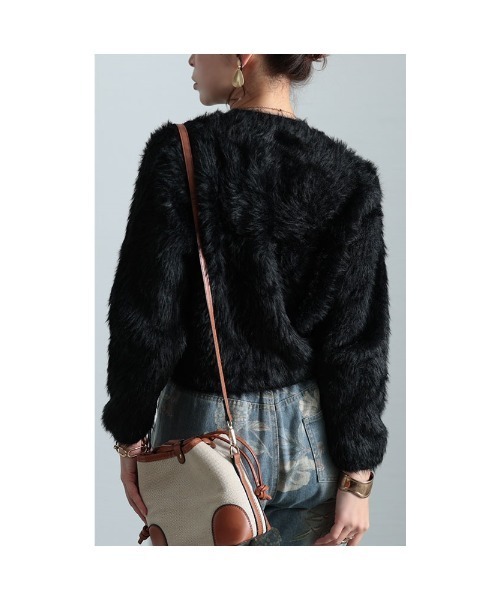 Sawa a la mode(サワアラモード)の「ファーニットセーター(ニット/セーター・レディース・ブラウン/ベージュ/ブラック・FREE)」の20枚目の写真