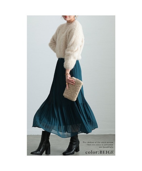 Sawa a la mode(サワアラモード)の「ファーニットセーター(ニット/セーター・レディース・ブラウン/ベージュ/ブラック・FREE)」の19枚目の写真