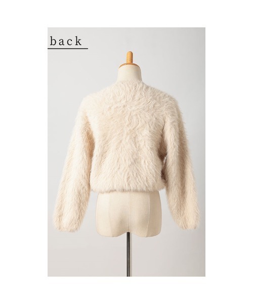 Sawa a la mode(サワアラモード)の「ファーニットセーター(ニット/セーター・レディース・ブラウン/ベージュ/ブラック・FREE)」の5枚目の写真