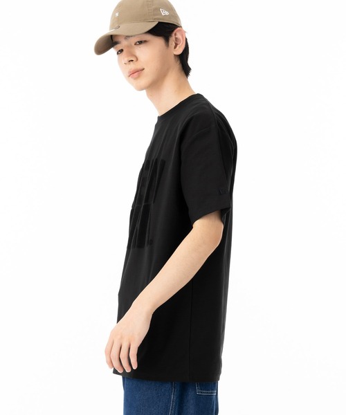 NEW ERA(ニューエラ)の「ニューエラ 半袖Tシャツ コットン ジャカードパイルスクエアロゴ(Tシャツ/カットソー・メンズ・ホワイト/ブラック・M/L/XL/XXL/S)」の20枚目の写真